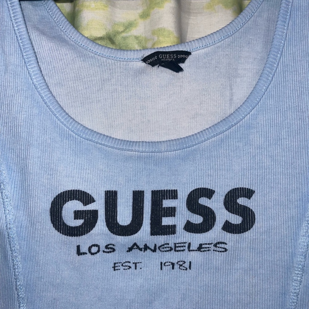 Guess Blue tanktop 🏃🏻‍♀️💞